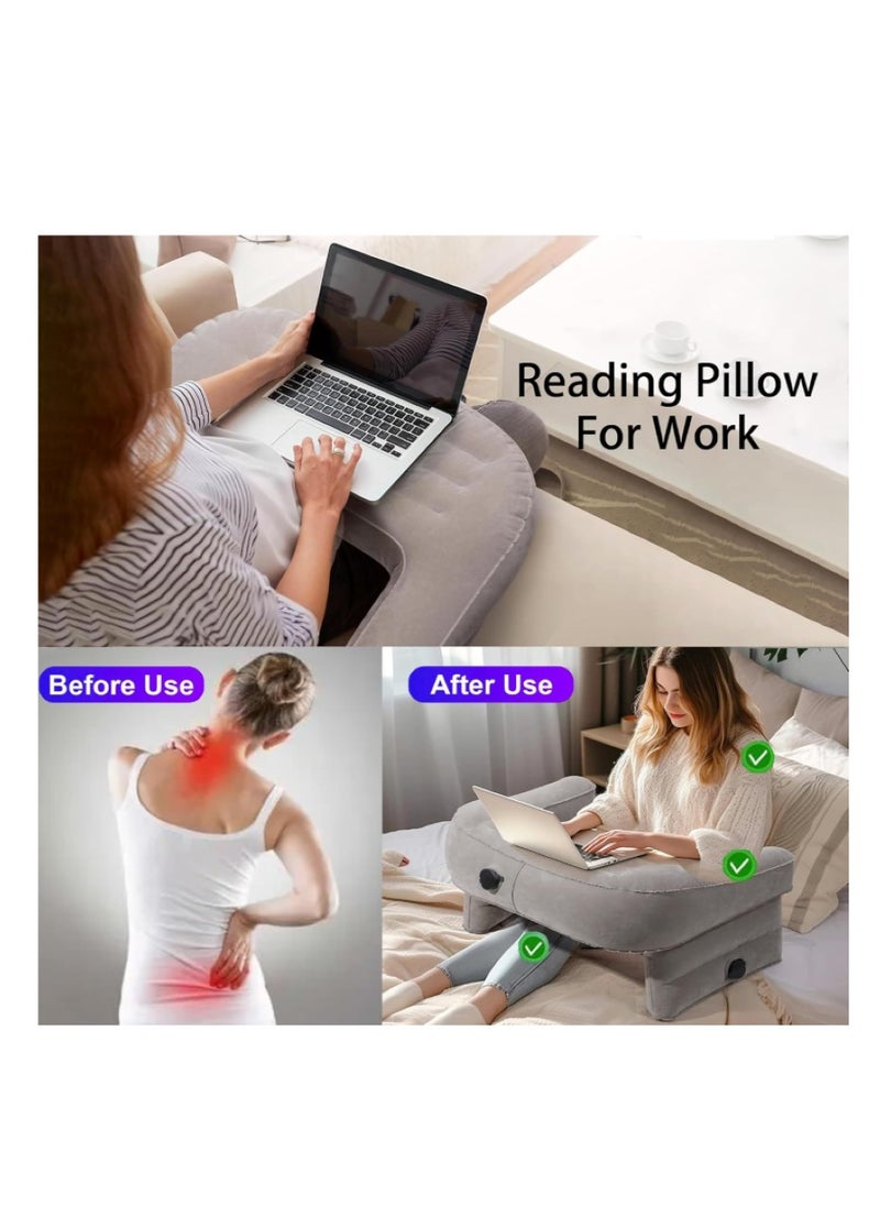 Generic Large Inflatable Mosquito Arm Pillow, New Generation for Reading and Demo Games Steam Deck Switch and Xbox while Sitting on Bed, Sofa and Floor, PVC Plastic  - Image 2