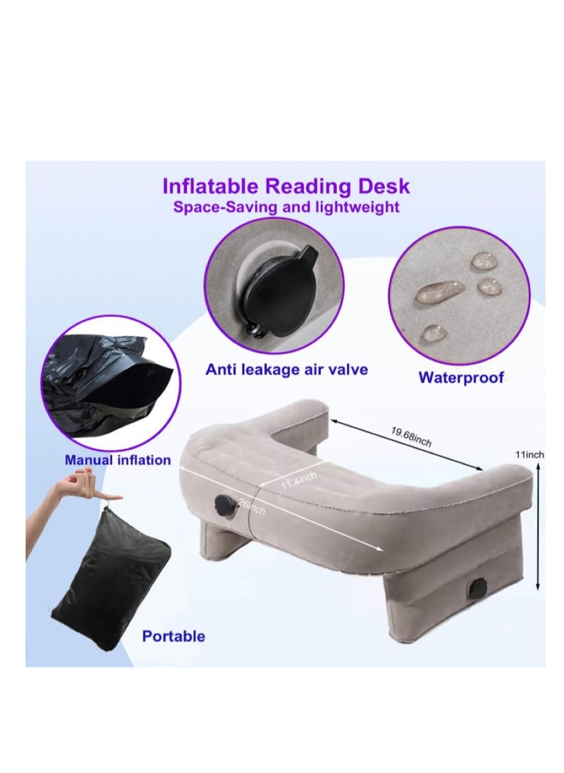 Generic Large Inflatable Mosquito Arm Pillow, New Generation for Reading and Demo Games Steam Deck Switch and Xbox while Sitting on Bed, Sofa and Floor, PVC Plastic  - Image 3