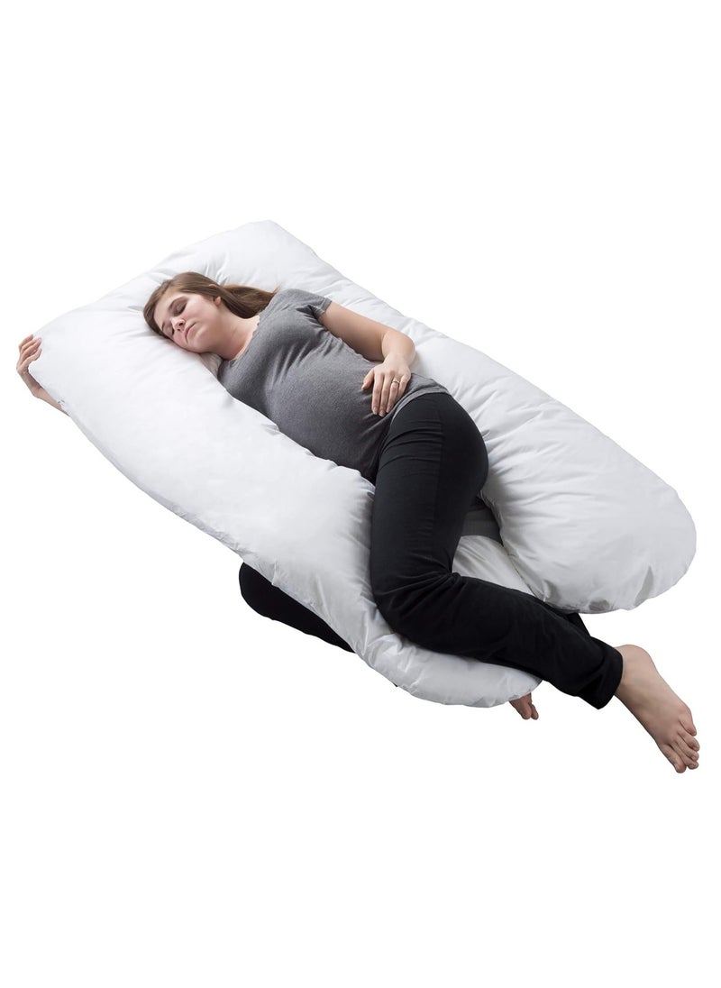 MIXDE Pregnancy, Maternity Pillows, G-Shape Full Body, Velvet Washable Removable, Pregnancy Pillows for Sleeping, Body Pillows for Adults,وسادة الحمل  - Image 1