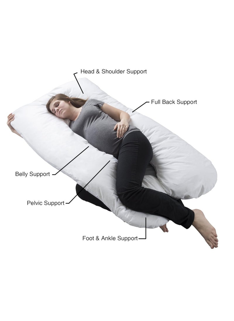 MIXDE Pregnancy, Maternity Pillows, G-Shape Full Body, Velvet Washable Removable, Pregnancy Pillows for Sleeping, Body Pillows for Adults,وسادة الحمل  - Image 2