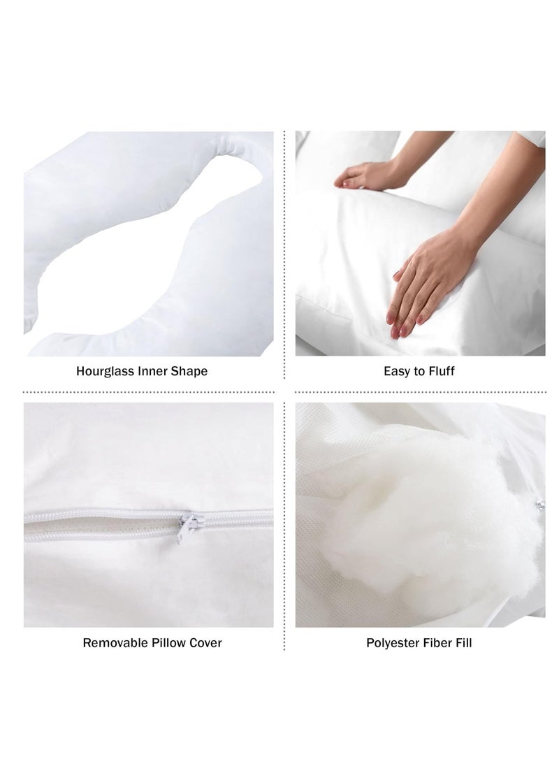 MIXDE Pregnancy, Maternity Pillows, G-Shape Full Body, Velvet Washable Removable, Pregnancy Pillows for Sleeping, Body Pillows for Adults,وسادة الحمل  - Image 5