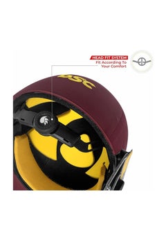 DSC Avenger PRO Premium Cricket Helmet | For Men & Boys | Fixed Spring Steel Grill | Back Support Strap | Neck Guard | Lightweight  - Image 4
