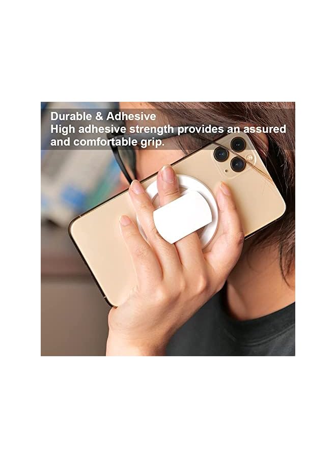 KASTWAVE Phone Ring Holder Stand, Ultra Thin 360° Rotation Adjustable Ultra-Thin Finger Ring Kickstand, Phone Grip for Magnetic Car Mount Hook Compatible with iPhone, Samsung, All Smartphone(White) - Image 5
