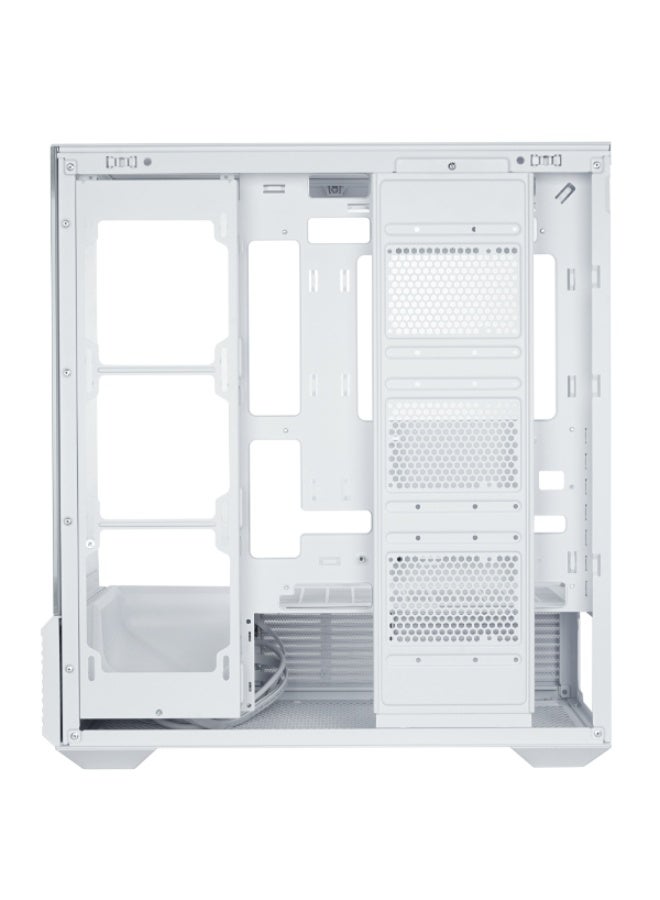 ثيرمو كيس بي سي مع شاشة 6.5 انش قابلة لتخصيص ريباند RD04 زجاج مقوى ATX ميد تاور مع 4 مراوح مقاس 120 ملم – لون أبيض - Image 3
