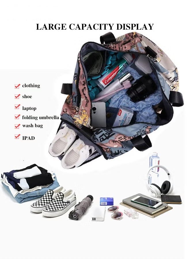 Canway Multi Functional Large Capacity Carry on Luggage Bag Wet and Dry Separation Shoe Compartment Gym Bag Suitcase with Perfect for Short Business Trips and Travel - Image 4