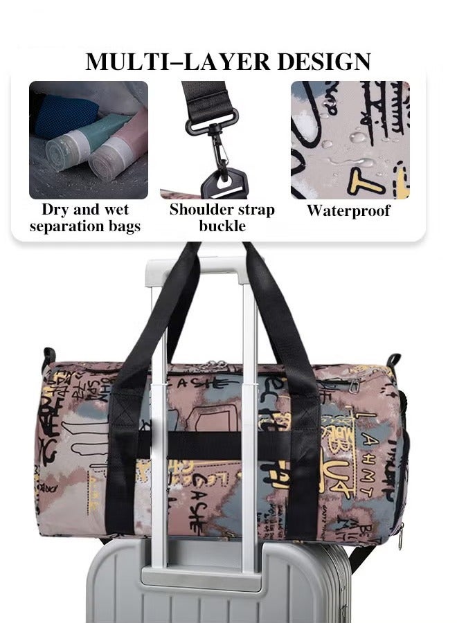Canway Multi Functional Large Capacity Carry on Luggage Bag Wet and Dry Separation Shoe Compartment Gym Bag Suitcase with Perfect for Short Business Trips and Travel - Image 5