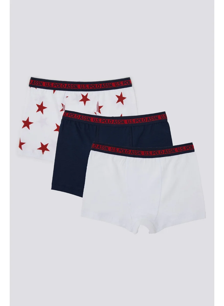 يو اس بولو اسن Base. Polo Assn White Boy's 3-Piece Boxer