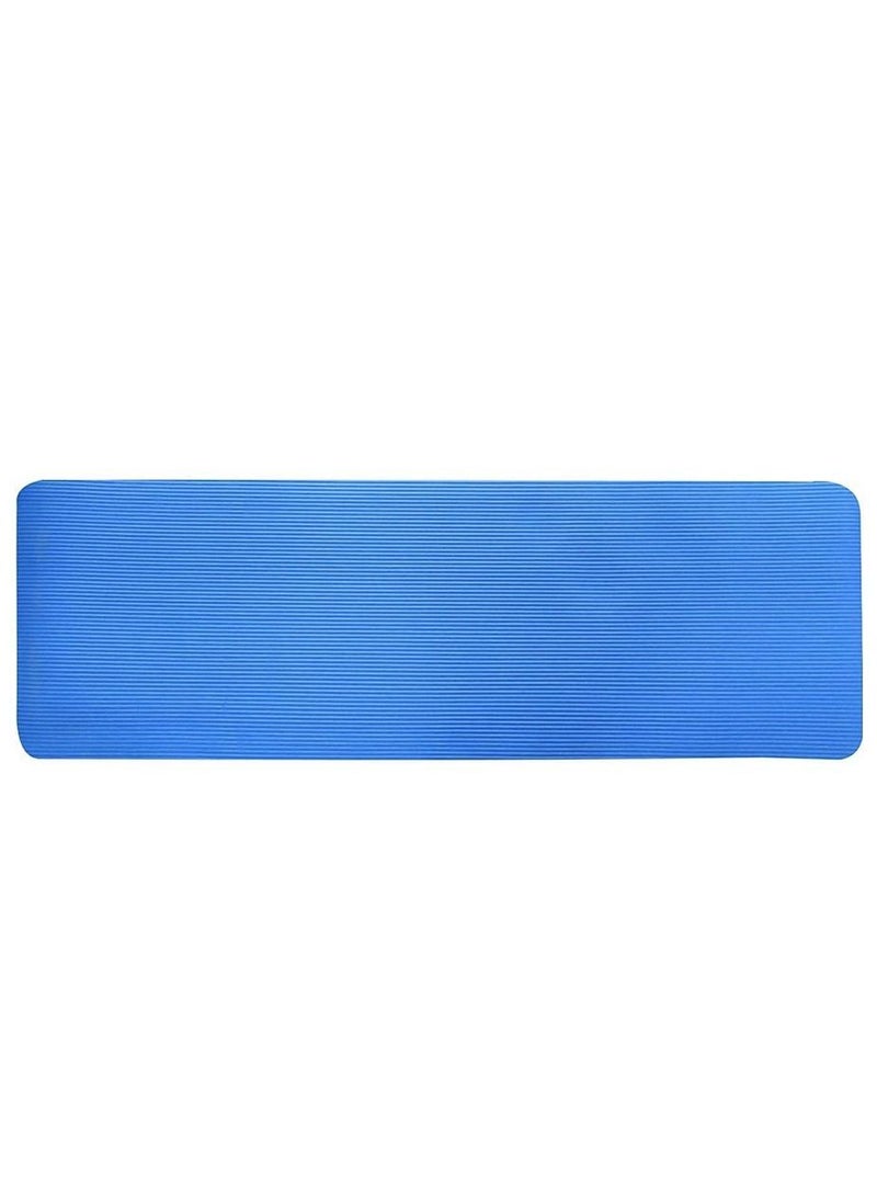 Extra Thick Exercise Yoga Mat with Carrying Strap blue - Image 3