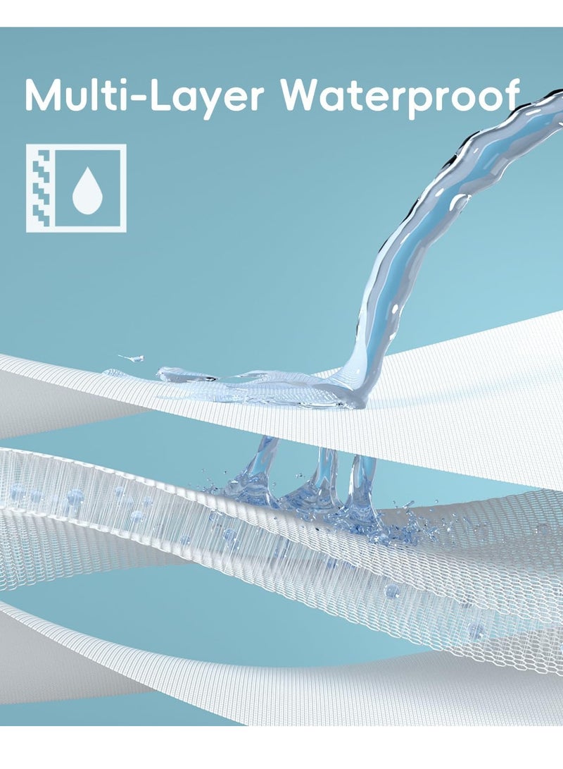 3 Pack Baby Waterproof Changing Pad Liners, 23 x 12 Portable Baby Changing Leakproof Mat, Washable Reusable Flannel Cotton Changing Table Cover Liners for Baby Boys Girls - Image 5