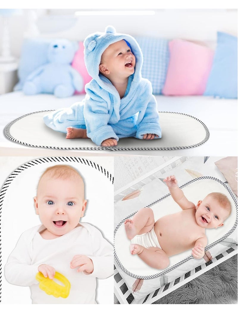 3 Pack Baby Waterproof Changing Pad Liners, 23 x 12 Portable Baby Changing Leakproof Mat, Washable Reusable Flannel Cotton Changing Table Cover Liners for Baby Boys Girls - Image 4
