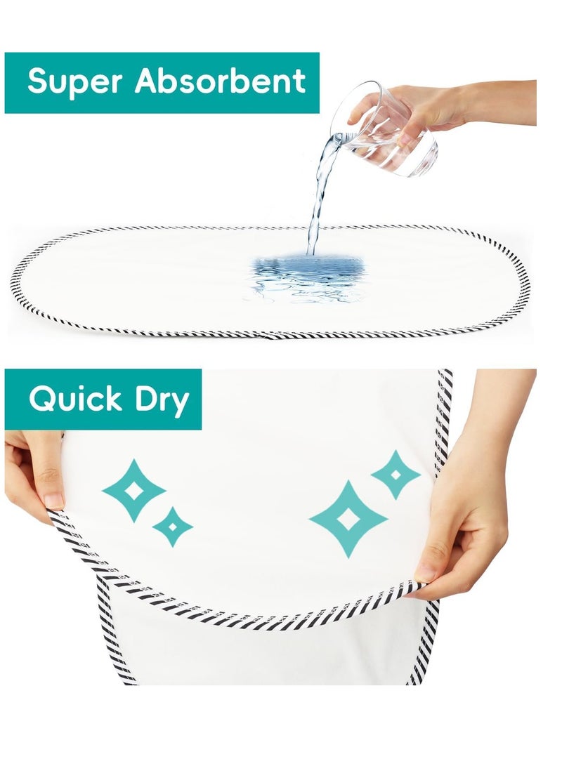 3 Pack Baby Waterproof Changing Pad Liners, 23 x 12 Portable Baby Changing Leakproof Mat, Washable Reusable Flannel Cotton Changing Table Cover Liners for Baby Boys Girls - Image 3