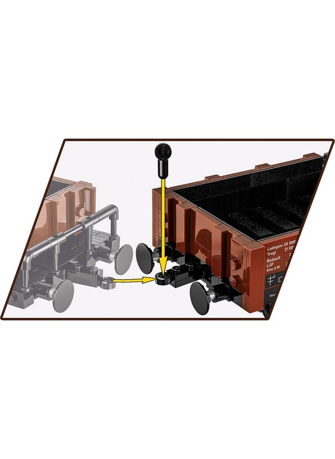 COBI COBI Historical Collection WWII Güterwagen Type Ommr 32 "LINZ Locomotive  - Image 4
