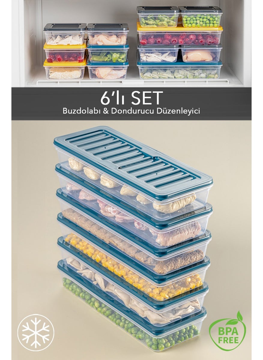 6-Piece Refrigerator Organizer Microwave and Freezer Suitable Storage Container Petrol 6 x 1170 ml - pzsku/Z72BFA4FEAC4C55419E51Z/45/_/1726146884/84e0062f-8ee0-445a-84ac-2ade6c9bff81