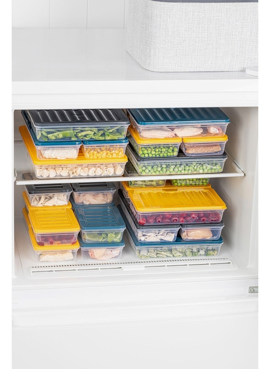 6-Piece Refrigerator Organizer Microwave and Freezer Suitable Storage Container Petrol 6 x 1170 ml - pzsku/Z72BFA4FEAC4C55419E51Z/45/_/1726146889/20099ef1-cece-4979-9895-6e989844cab7