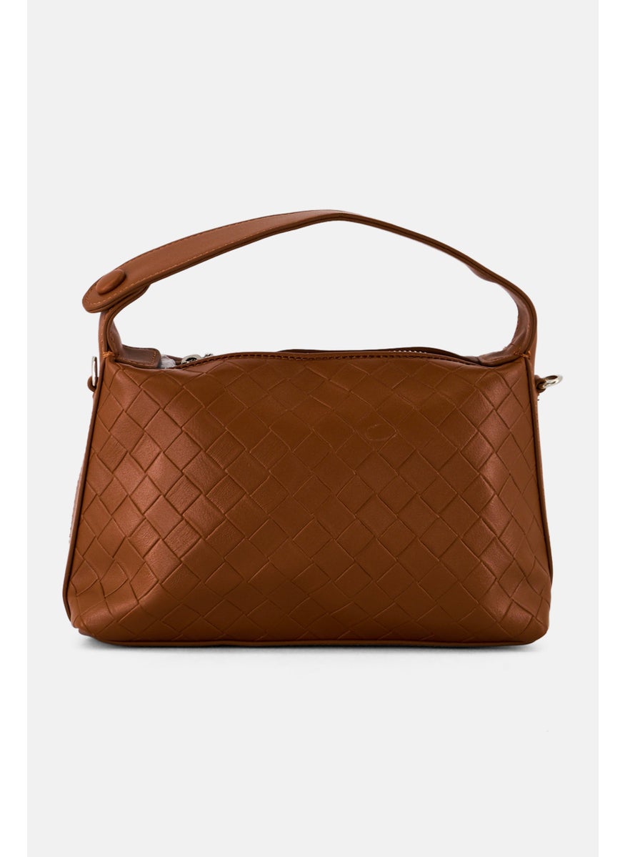 NAUTICA Women Textured Cross Body Bag, Brown  - Image 3