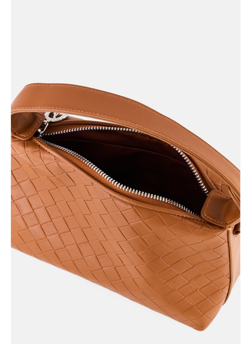 NAUTICA Women Textured Cross Body Bag, Brown  - Image 4