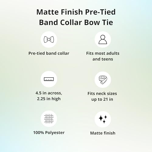 tiemart Matte Finish Bow Tie (Dark Burgundy) - Image 4