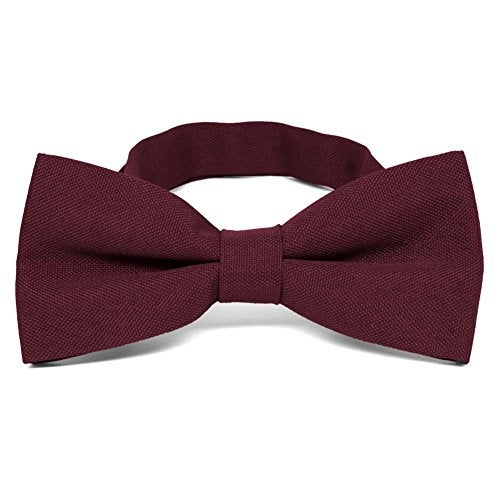 tiemart Matte Finish Bow Tie (Dark Burgundy) - Image 1