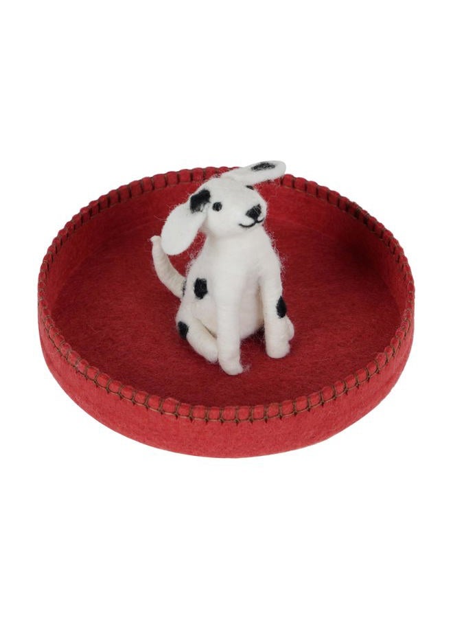 SOFFEE DESIGN Dog Felt Jewelry Tray Gifts for Women, Puppy Ring Holder Trinket Dish For Necklace, Pendants, Earrings - Image 1