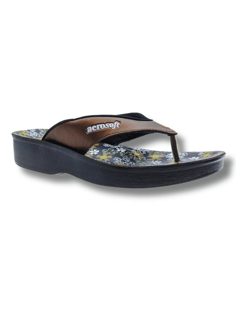aerosoft - Aerosoft Women Slippers A0815 Brown - Image 1