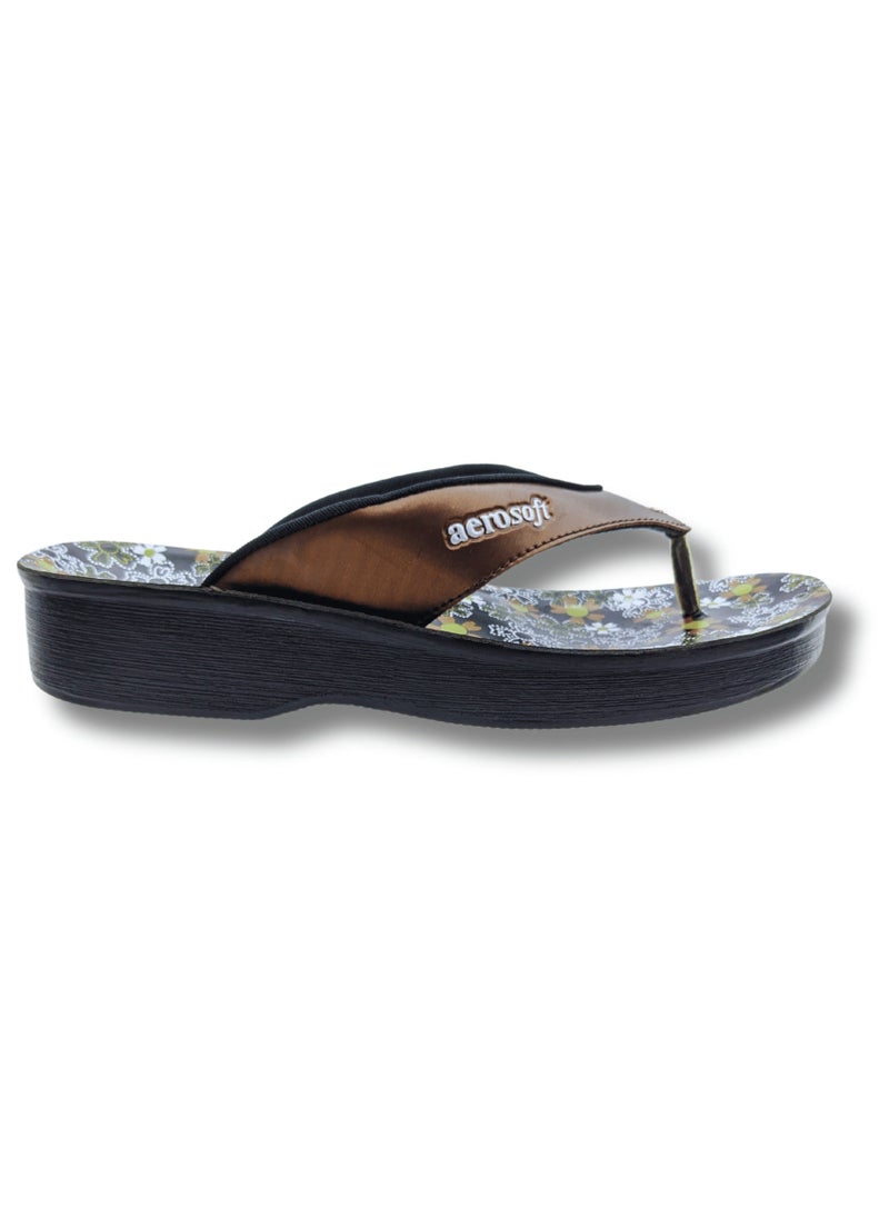 aerosoft - Aerosoft Women Slippers A0815 Brown - Image 1