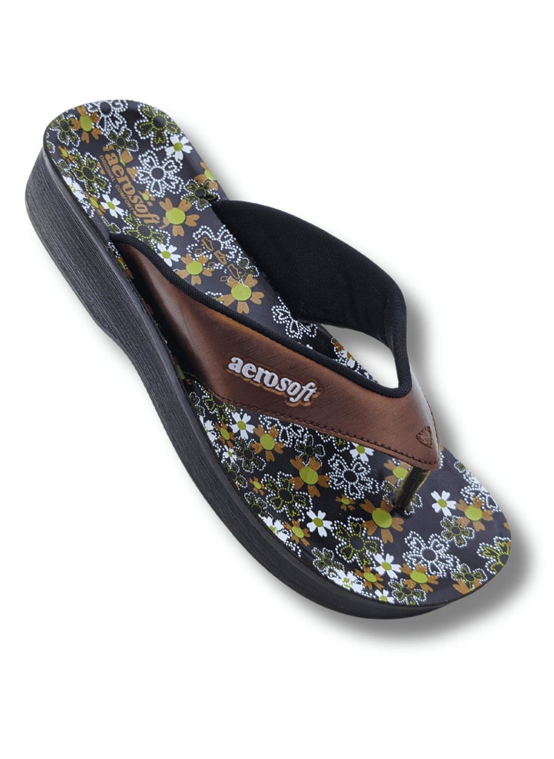 aerosoft - Aerosoft Women Slippers A0815 Brown - Image 1