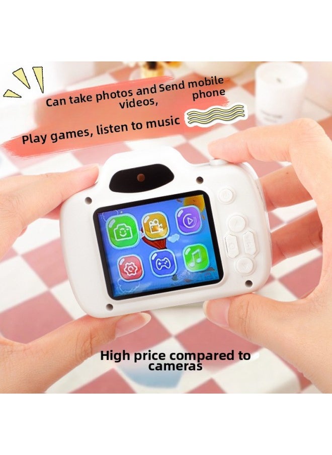 Generic - Toys Children's Digital Small Camera Mini Camera SLR HD Dual Camera Photographing Toys-Color:Single Camera-blue +16G Memory Card + Card Reader + Upload Mobile Phone Converter - Image 1