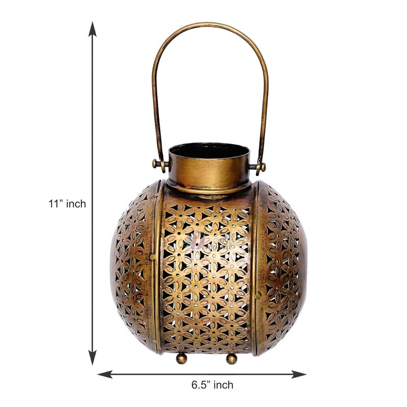Discount ARA Antique Tealight Candle Holder Home Decor Items for Living Room Bedroom I Drawing RoomTealight Candle Holder for Home Decor ItemsHouse Warming Gift Item - Image 3