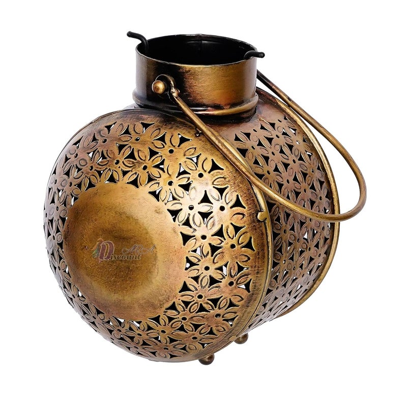 Discount ARA Antique Tealight Candle Holder Home Decor Items for Living Room Bedroom I Drawing RoomTealight Candle Holder for Home Decor ItemsHouse Warming Gift Item - Image 5