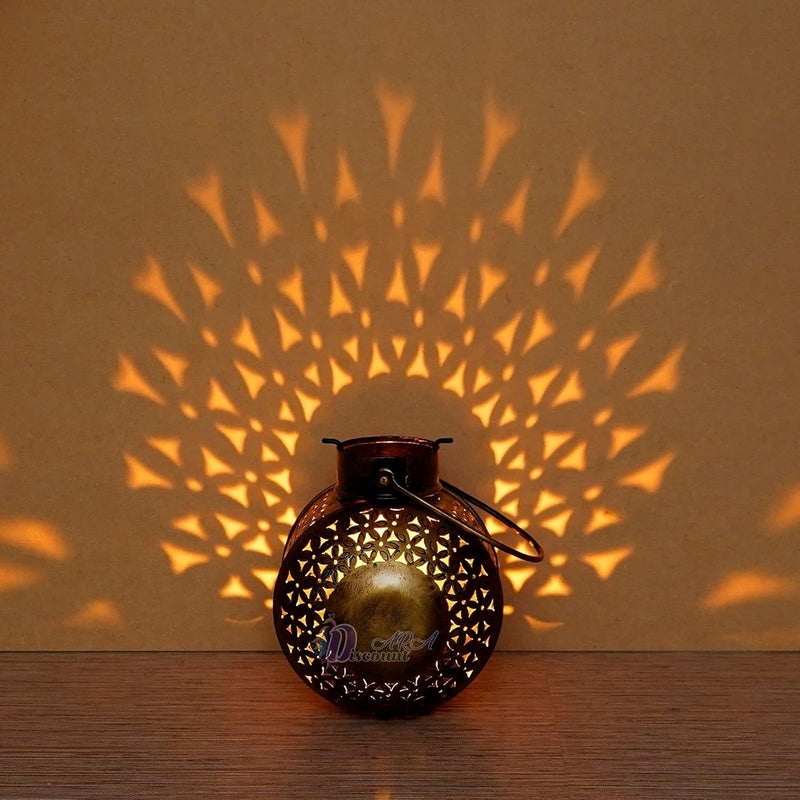 Discount ARA Antique Tealight Candle Holder Home Decor Items for Living Room Bedroom I Drawing RoomTealight Candle Holder for Home Decor ItemsHouse Warming Gift Item - Image 2