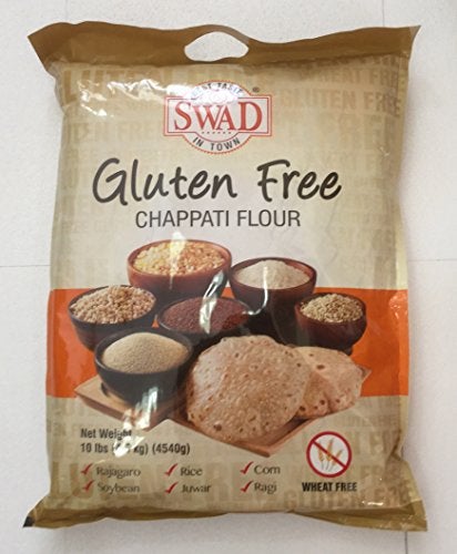 Swad Gluten Free, Wheat Free Multi-Grain Flour - 10lb., 4.5kg, Light Brown - Image 4