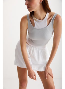 GRIMELANGE Demeka Women's Zero Sleeve Slim Gray Bustier  - Image 3