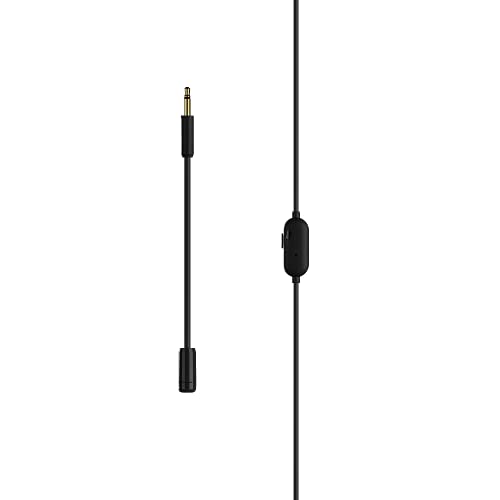 SteelSeries Tusq in-Ear Mobile Gaming Headset – Dual Microphone with Detachable Boom Mic – Ergonomic Suspension Design Earphones – for Mobile,Black - Image 4