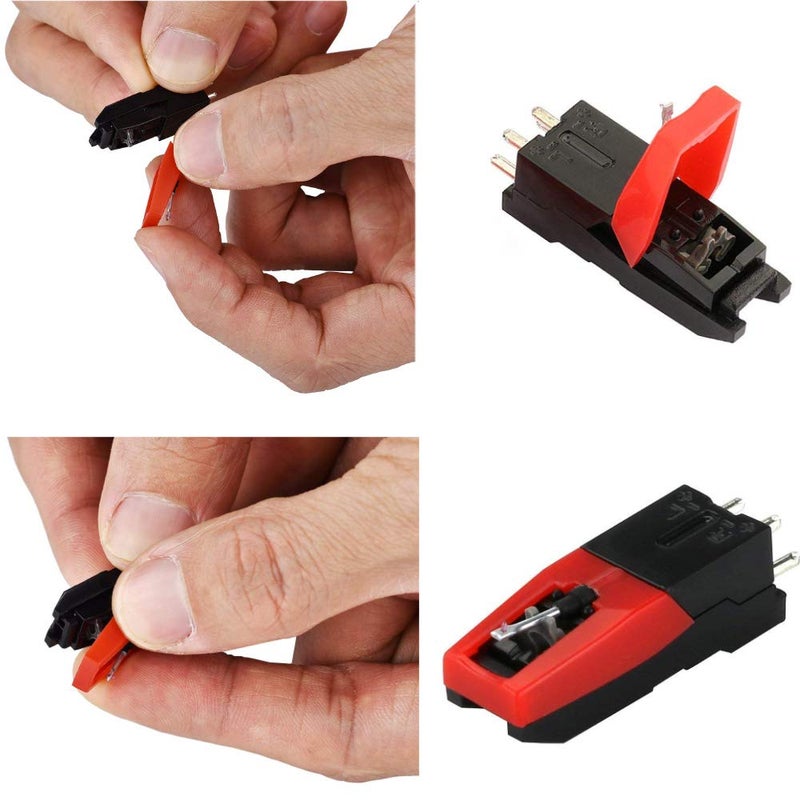 Ywhomal 4 Pack Ruby Record Player Needle Turntable Stylus Replacement for ION Jenson Crosley Victrola Sylvania Turntable Phonograph LP Vinyl Player More Brand - Image 3