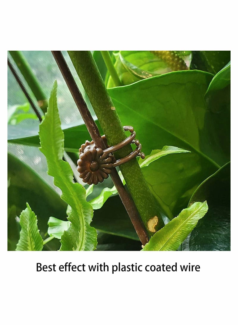 Y&D 100Pieces Plant Clips Orchid Support Flower and Vine for Supporting Stems Vines Grow Upright  - Image 3