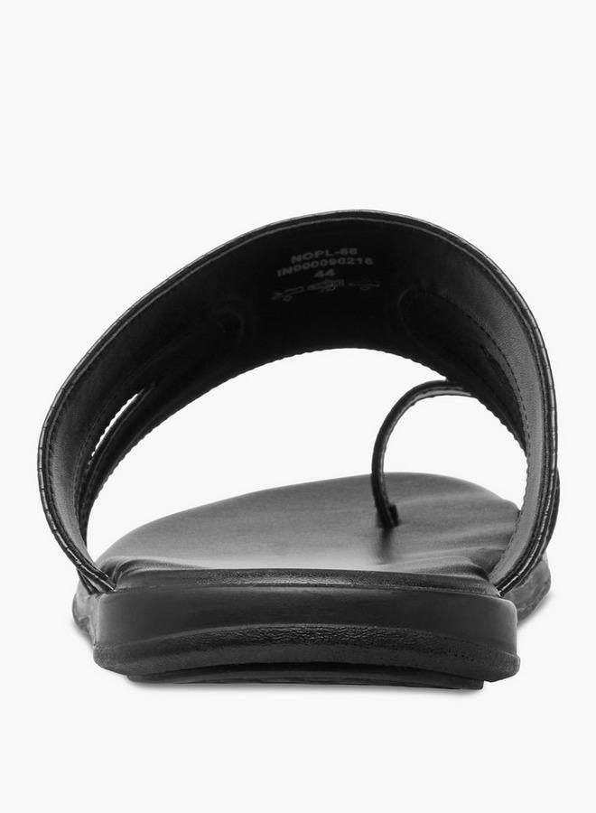 الواحة صنادل رجالية بتفاصيل شريط عند الأصابع - Image 5