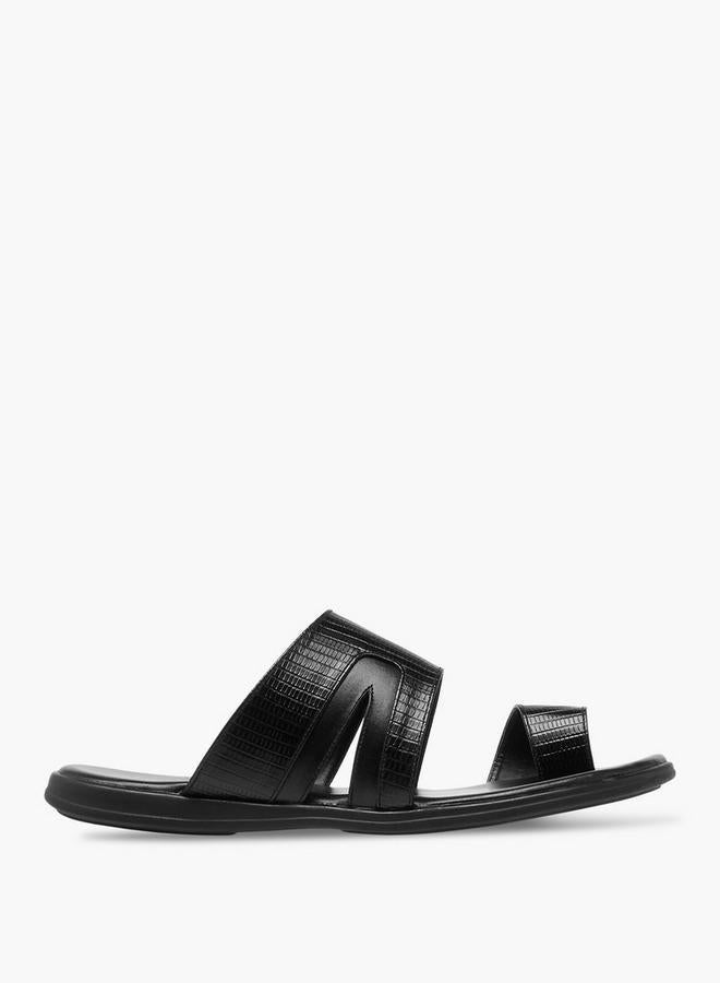 Al Waha Men Toe Loop Detail Arabic Sandals - Image 1