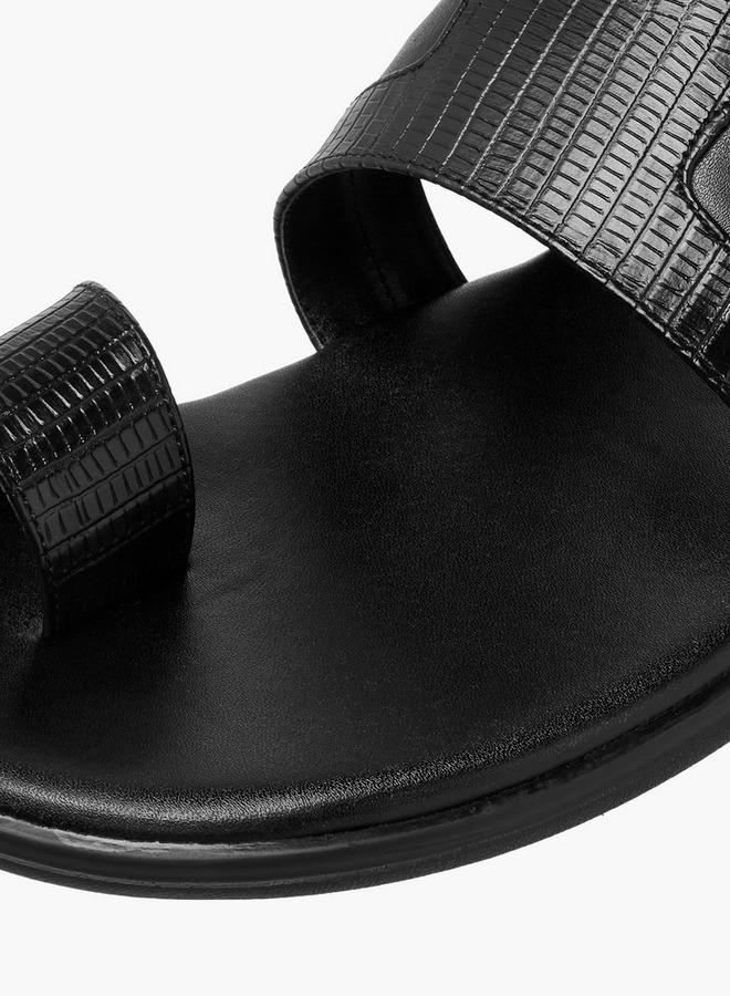 Al Waha Men Toe Loop Detail Arabic Sandals - Image 4