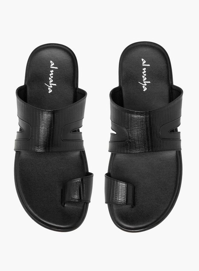 Al Waha Men Toe Loop Detail Arabic Sandals - Image 3