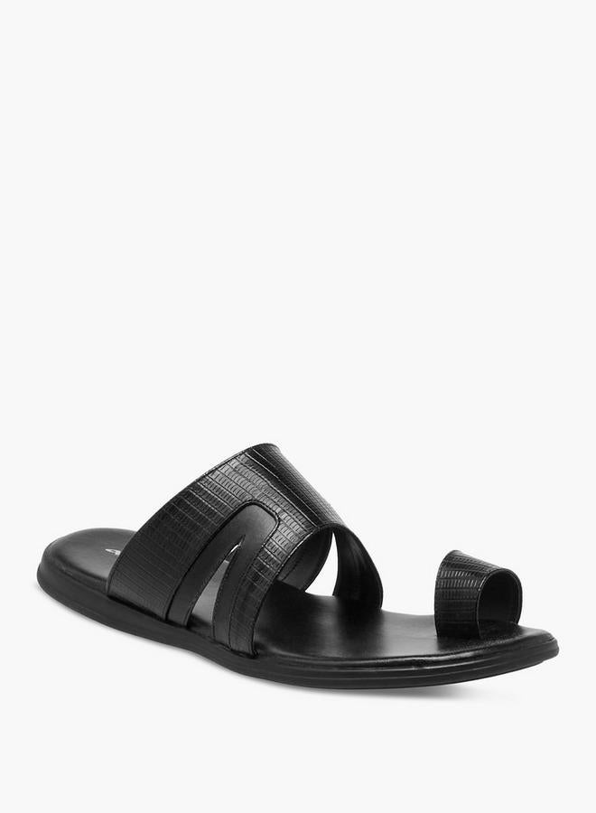 Al Waha Men Toe Loop Detail Arabic Sandals - Image 2