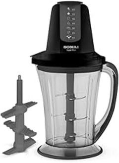 Sonai Sonai Super plus Chopper, 3 knives 6 blades with garlic peeler, and Whisk tool,1.5L,700 W, black, MAR-3077 black 