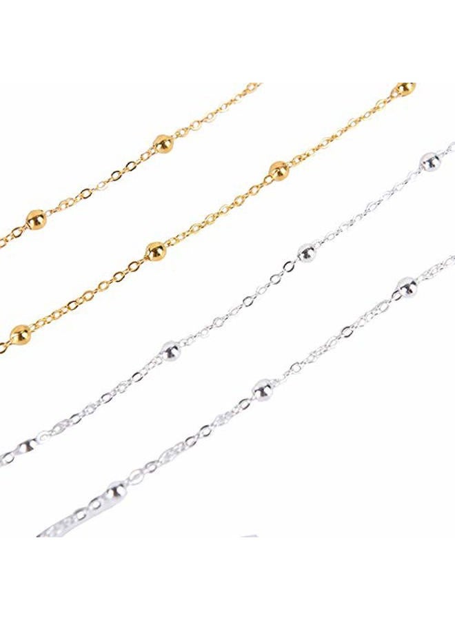 Tovip 2Pcs Eyeglass Chains Sunglasses Reading Beaded Glasses Chain Eyewears Cord Holder - Image 3