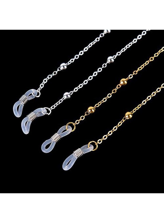 Tovip 2Pcs Eyeglass Chains Sunglasses Reading Beaded Glasses Chain Eyewears Cord Holder - Image 5
