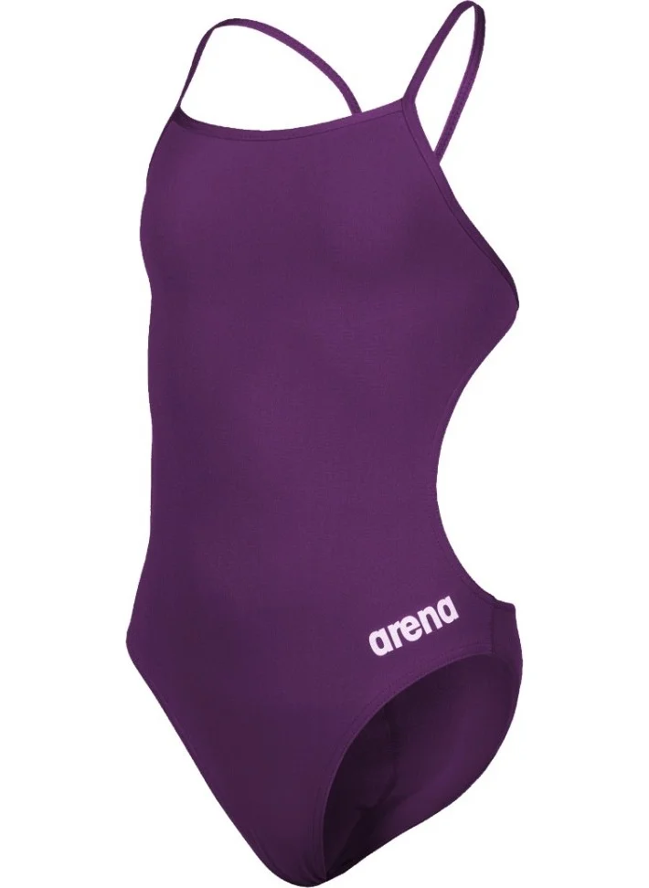 أرينا Team Challenge Girls' Swimsuit (Purple)