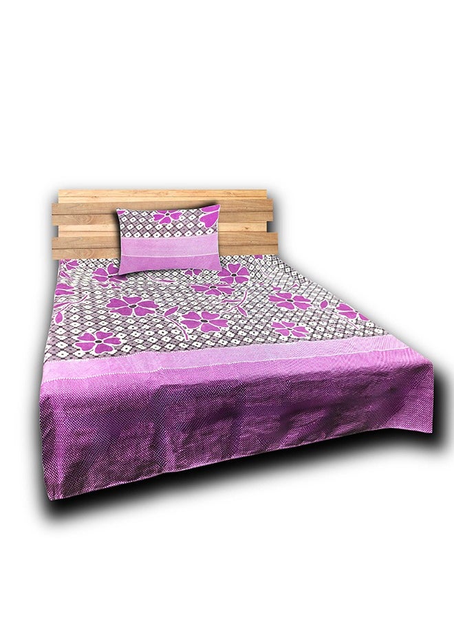 Feelings Single Bedsheet W/ Pillow Cover  100 Gsm 