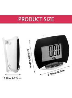 Y&D Portable Pedometer, LCD Digital Display Running Pedometer for Jogging Hiking Walking (2 Pack )  - Image 4
