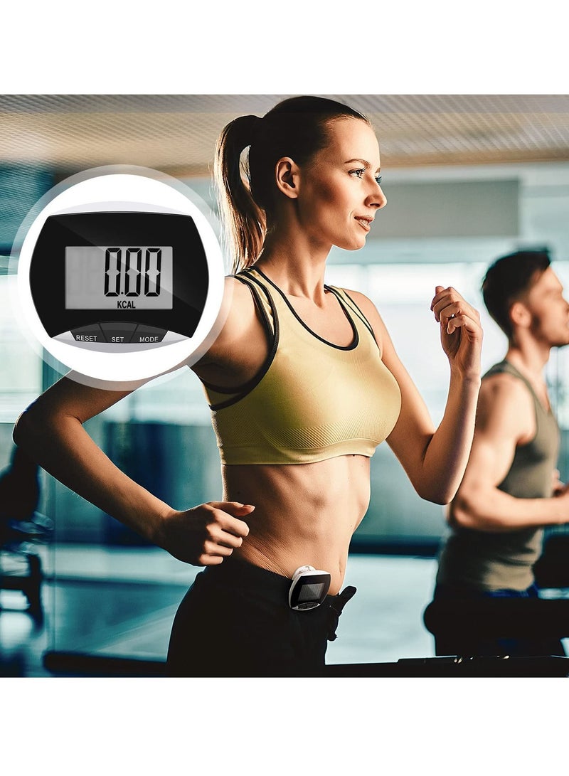 Y&D Portable Pedometer, LCD Digital Display Running Pedometer for Jogging Hiking Walking (2 Pack )  - Image 3
