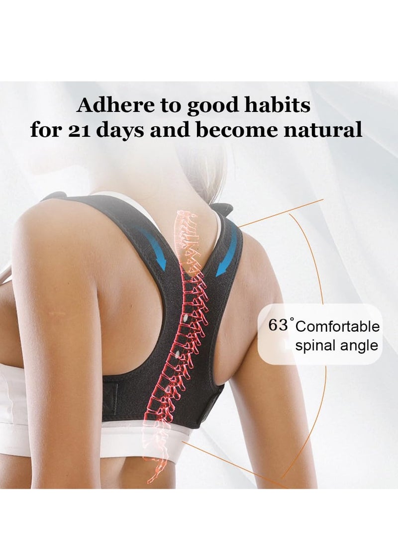 KASTWAVE Posture Corrector-Back Brace for Men and Women,Adjustable and Breathable Upper Back Brace for Posture,Back Straightener,Providing Pain Relief from Back, Shoulder - M  - Image 4