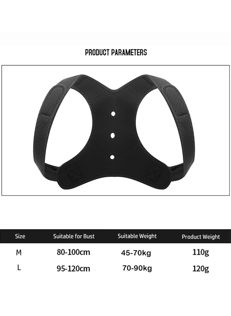 KASTWAVE Posture Corrector-Back Brace for Men and Women,Adjustable and Breathable Upper Back Brace for Posture,Back Straightener,Providing Pain Relief from Back, Shoulder - M  - Image 2