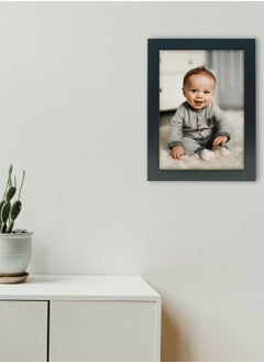 Decorhills Photo Frame Single with Tabletop & Wall Mount Display for 6x8 Inch Photo Size, Ideal Addition to Any Décor Elegant Black Frame, 1-Piece  - Image 2